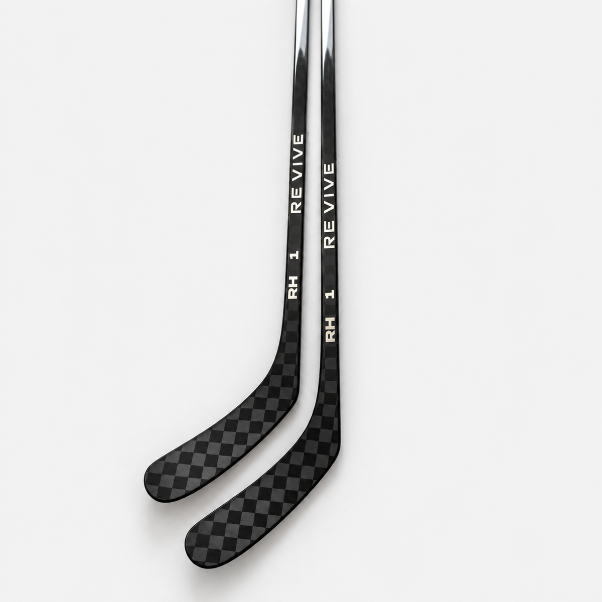 Revive RH1 Senior hockey stick blade and carbon fiber detail